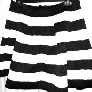 NEW!! Express black and white striped skirt!